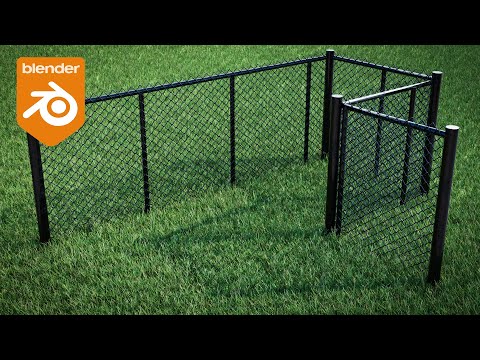 Blender Tutorial – Procedural Chainlink Fence (Geometry Nodes)