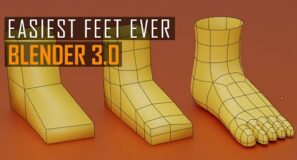 Easiest Foot Modelling EVER | Blender Beginners