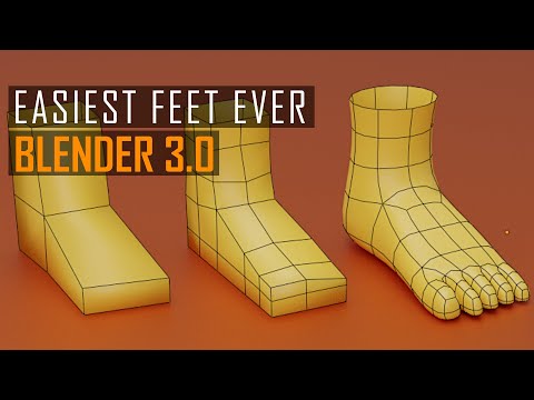 Easiest Foot Modelling EVER | Blender Beginners