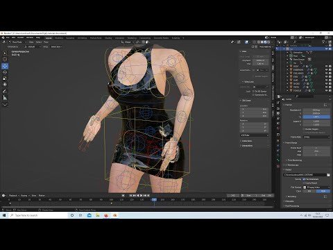 Blender 3 Tutorial: How to Rig Clothes So That Limbs Don’t Pass Through Using the Rigify Addon.