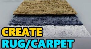 Make Shaggy Rug/Carpet in Blender 3.0