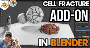 Using the CELL FRACTURE Add-On for Blender – Step by Step Tutorial!
