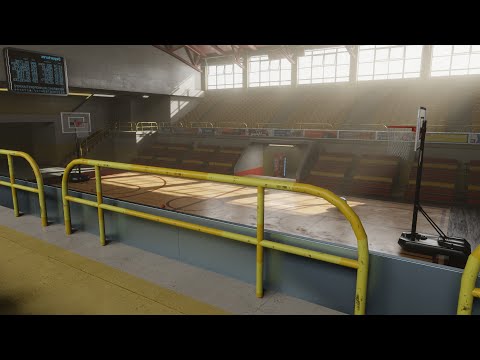 creating a full basketball stadium in blender in minutes