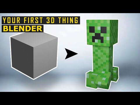 Tutorial: Blender Minecraft Creeper – Absolute Beginners