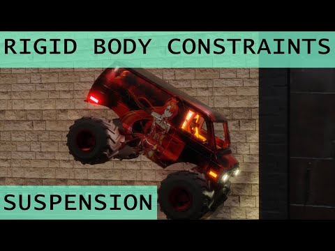 Rigid Body Constraint Based Monster Truck Suspension – Blender