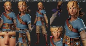 Blender 3D Character Creation (Timelapse) – Sculpting Link