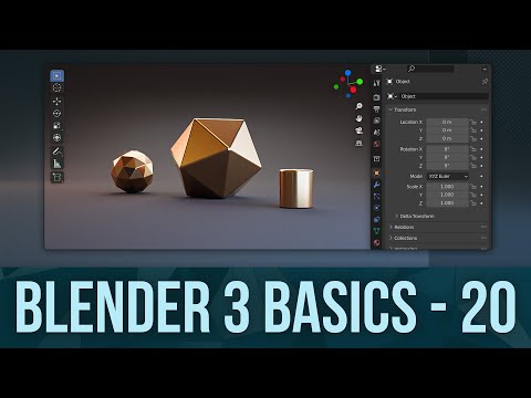 BLENDER BASICS 20: Materials and Lighting