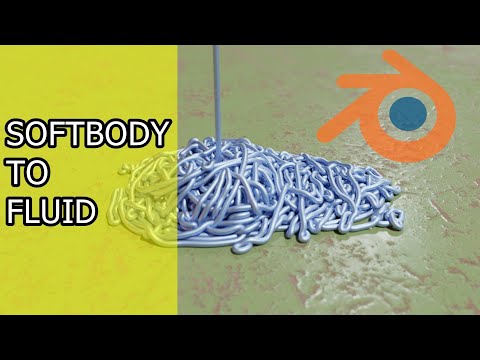 Softbody To Fluid – Blender