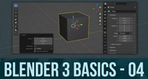 BLENDER BASICS 4: Transforming Objects and Adjusting Transformations