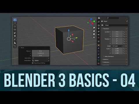 BLENDER BASICS 4: Transforming Objects and Adjusting Transformations