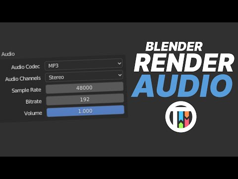 How to Render Your Scene with Audio – Blender 2.9 Tutorial