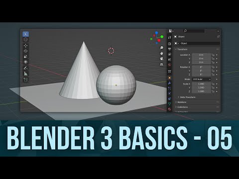 BLENDER BASICS 5: Adding, Deleting, and the 3D Cursor