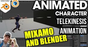 Using Mixamo Animations in Blender – Easy TELEKINESIS ANIMATION!
