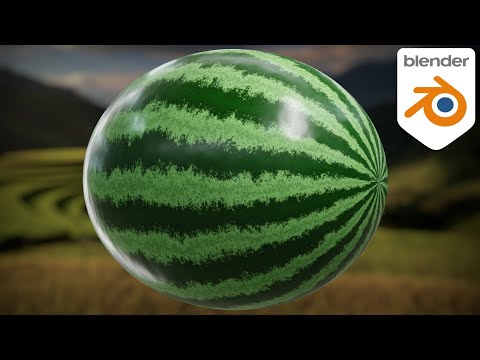 Procedural Watermelon Shader (Blender Tutorial)