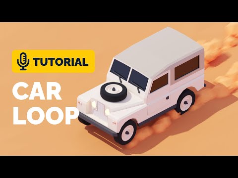 Car Loop Animation Tutorial in Blender 3.1 | Polygon Runway