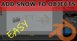 Add Snow To Any Object In Blender