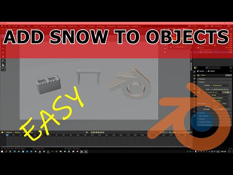 Add Snow To Any Object In Blender