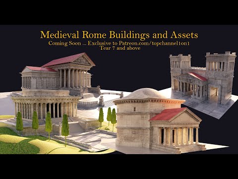🔴 blender live  – Making medieval rome assets