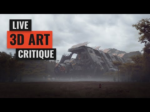 Live 3D Art Critique – Abandoned Space Station Challenge
