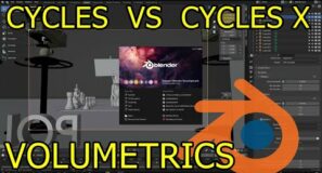 Cycles vs Cycles X Rendering Volumetrics(made before the official release)