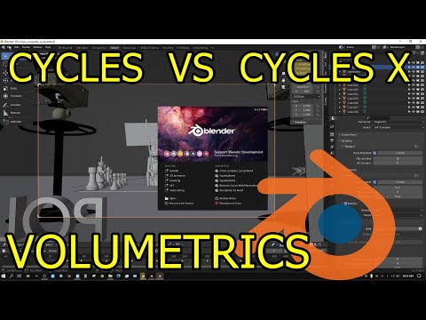 Cycles vs Cycles X Rendering Volumetrics(made before the official release)