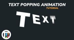 Text Popping Motion Graphic Animation in Blender 3.0 Eevee