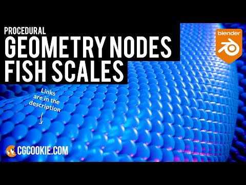Fish Scales in Blender: How to Cover Any Object With Scales (Geometry Nodes)