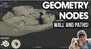 FREE Procedural WALL AND PATH Geometry Node Setup! (Geometry Node Domination is here!)