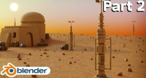 Tatooine Environment-Part 2 (Blender Tutorial)