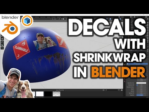 How to Add DECALS with the Blender Shrinkwrap Modifier