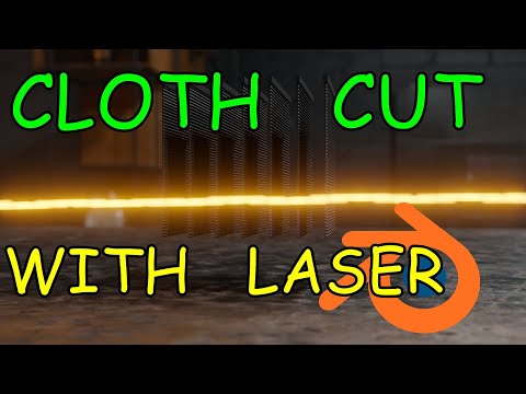 Cutting Cloth With Laser – Blender