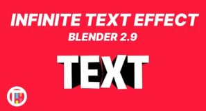 Infinite Long Text Effect in Blender 2.9 Eevee – Tutorial