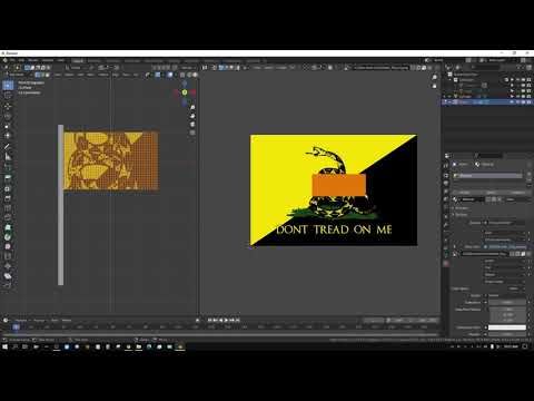 Answering A Question: Apply Texture To An Animated Flag