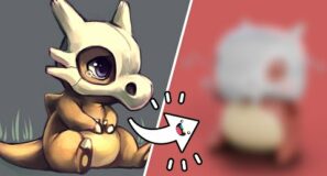 2D to 3D! Sculpting Pokemon from Start to Finish 💀 Cubone 💀