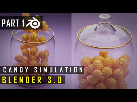Blender | Candy Simulation | Part 1 | Beginners
