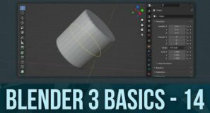 BLENDER BASICS 14: Bevel, Insert Edge Loop, and Edge Slide