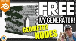 FREE Geometry Node Ivy Generator for Blender!