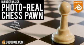 Simple Blender Model for Beginners: A Photo-Real Chess Pawn
