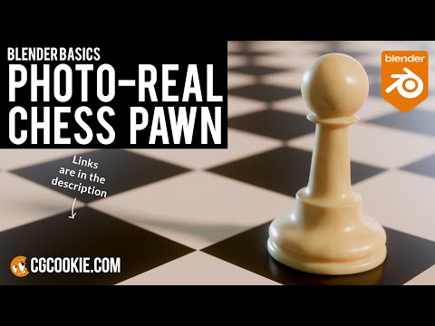 Simple Blender Model for Beginners: A Photo-Real Chess Pawn