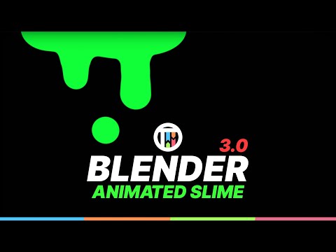 2D ANIMATED SLIME BLENDER 3.0 EEVEE TUTORIAL