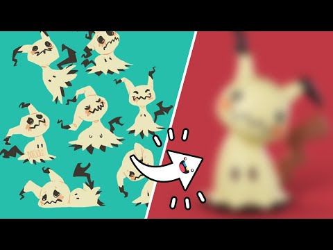2D to 3D! Sculpting Pokemon from Start to Finish 😱 Mimikyu 😱