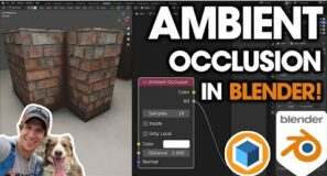 How to Add AMBIENT OCCLUSION in Blender! (Ambient Occlusion Node Tutorial)