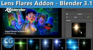 Lens Flare Generator Addon in Realtime – Blender 3.1