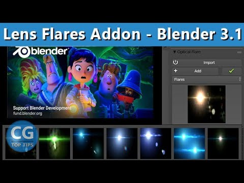 Lens Flare Generator Addon in Realtime – Blender 3.1