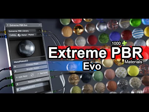 get over 1100 extreme pbr materials for blender
