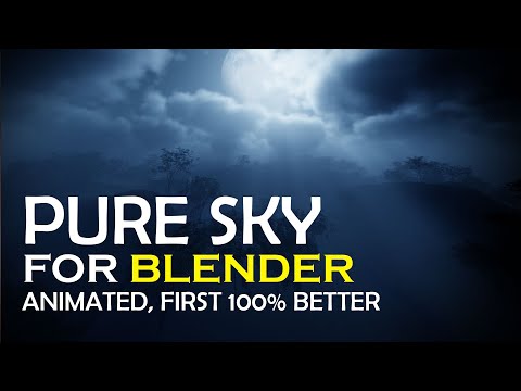 pure sky addon for blender real animated skys god rays and so on
