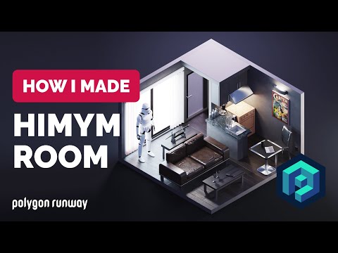 HIMYM Barney’s Living Room in Blender 3.0 – 3D Modeling Process | Polygon Runway