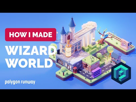 Wizarding World Illustration in Blender 2.93 – 3D Modeling Process | Polygon Runway