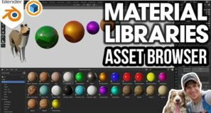 How to Create and Manage MATERIAL LIBRARIES in the Blender Asset Browser!