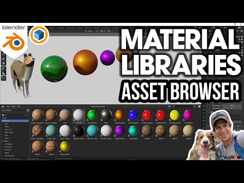 How to Create and Manage MATERIAL LIBRARIES in the Blender Asset Browser!